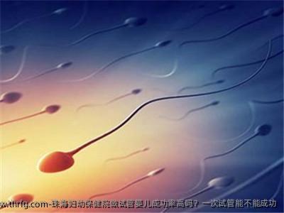 珠海妇幼保健院做试管婴儿成功率高吗？一次试管能不能成功