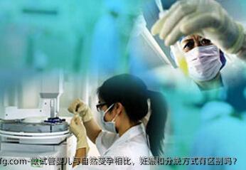 做试管婴儿与自然受孕相比，妊娠和分娩方式有区别吗？